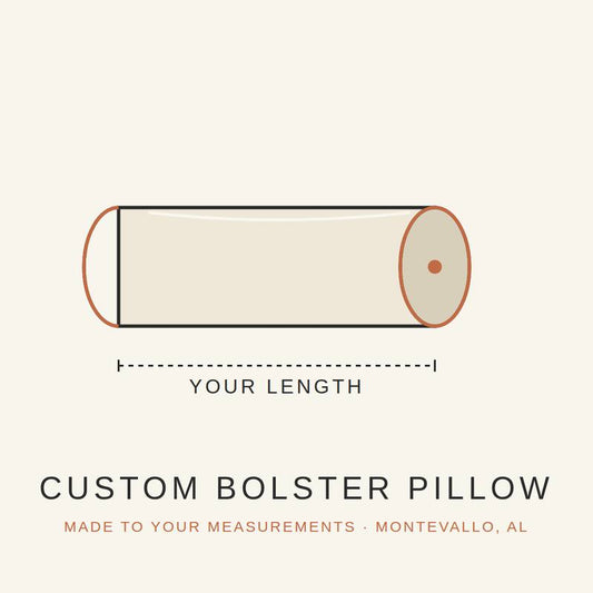 Custom bolster pillow made to your measurements